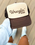 Wrangling' Kids Trucker Hat - Fall Western Trucker Hat