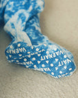 Cotton 2-Way Zip Baby Infant Footie Pajama-Prism Blue