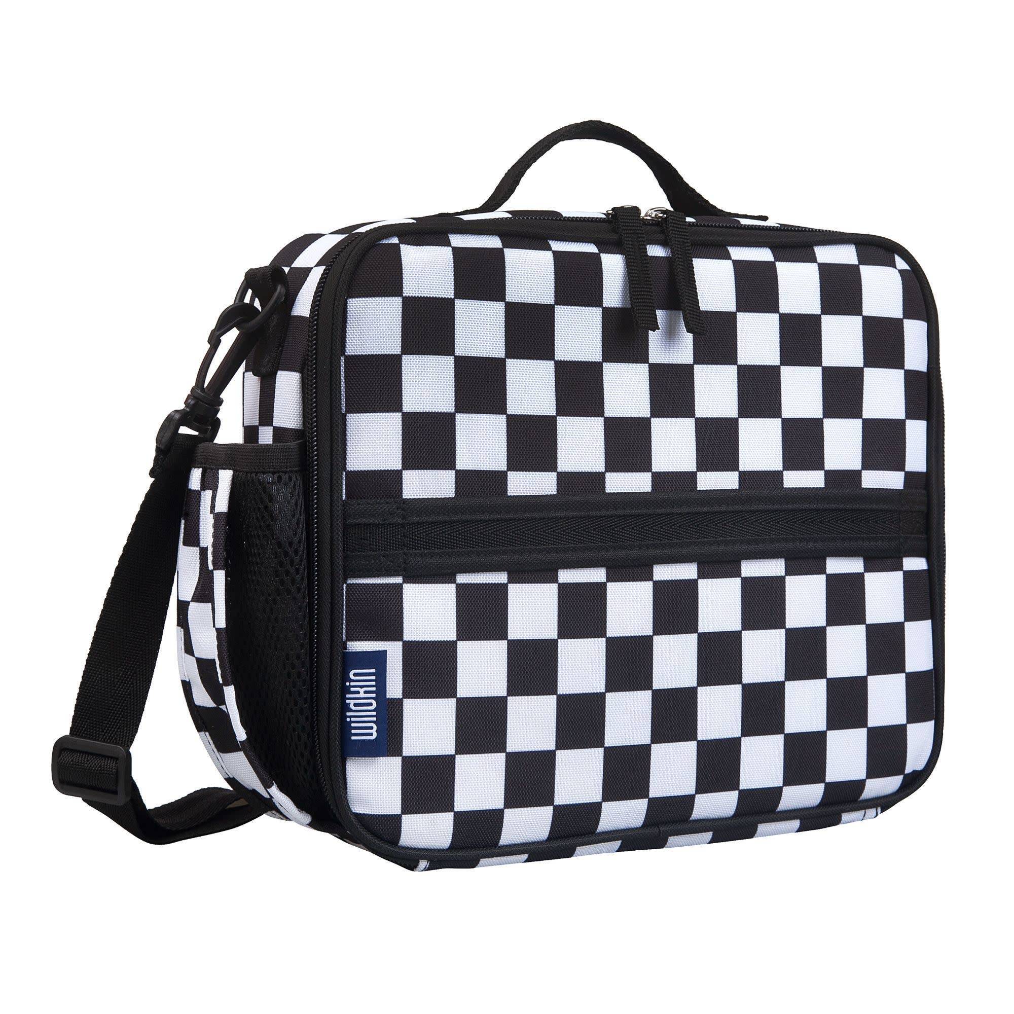 Black and White Checkered Eco Lunch Box