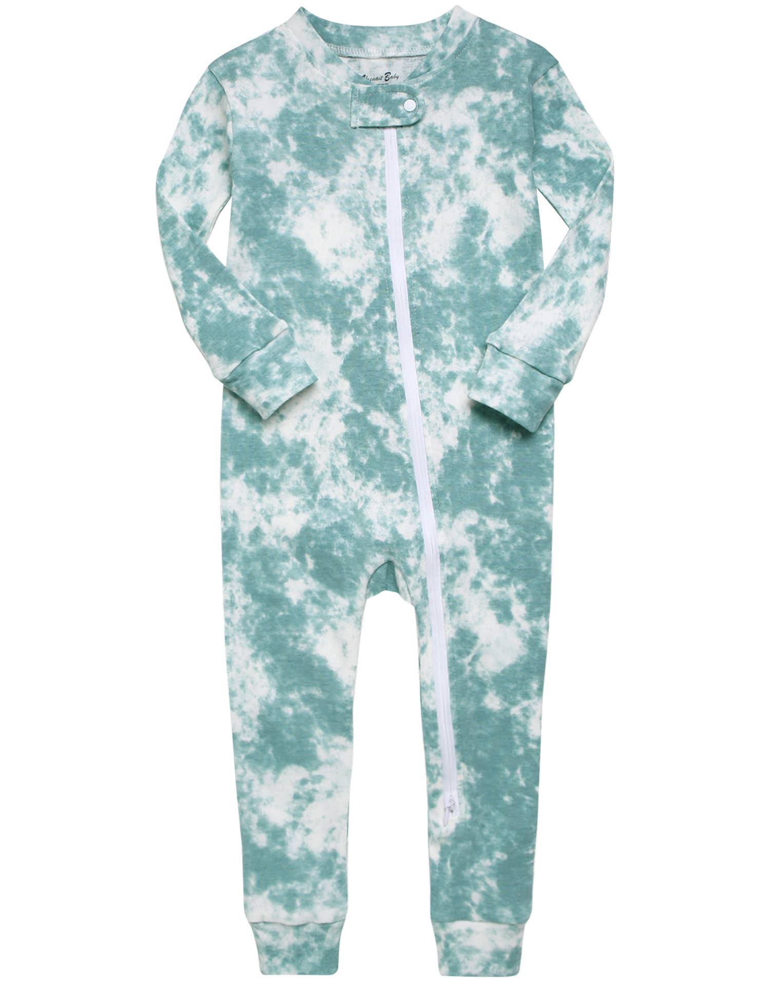 Cotton 2-Way Zip Baby Infant Footie Pajama-Prism Sky