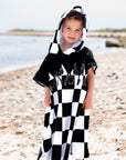 Checker Flame Hooded Towel