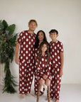 Men's Short Sleeve Pajamas | Vintage Santa