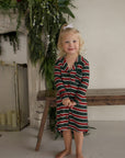 Bamboo Sleeping Dress | Holiday Stripe