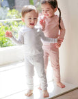 Daily Melange Grey Cotton Long Sleeve PJs