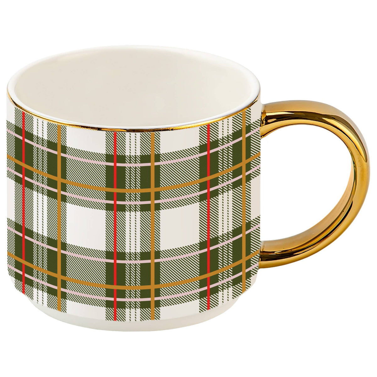 Green Plaid Coffee Mug - Christmas Decor &amp; Gifts