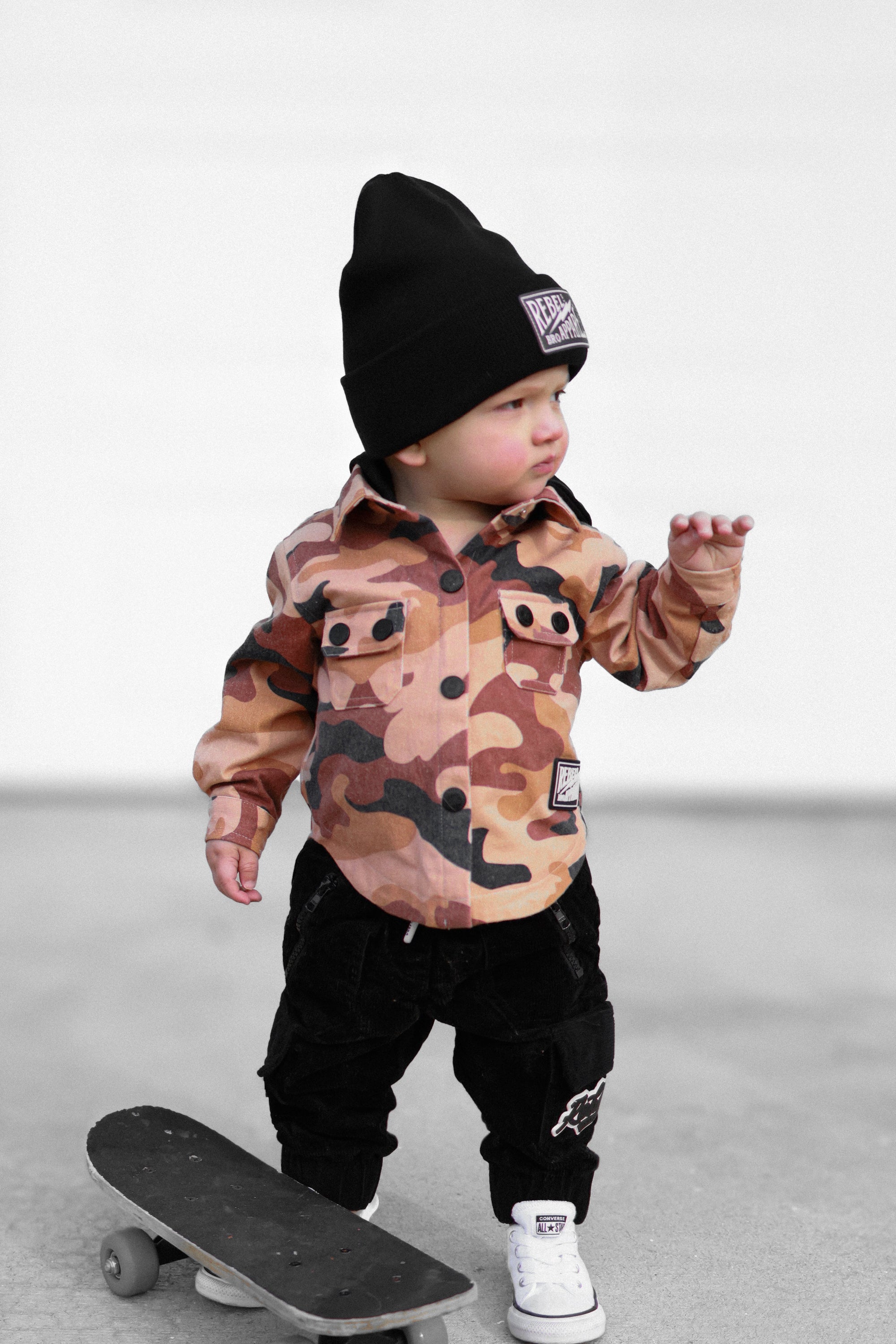 Hooded Flannel in Ranger Camo