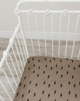 Muslin Crib Sheet | Lightning Bolt
