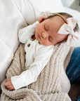 Chenille Blanket - Oatmeal - Small & Large