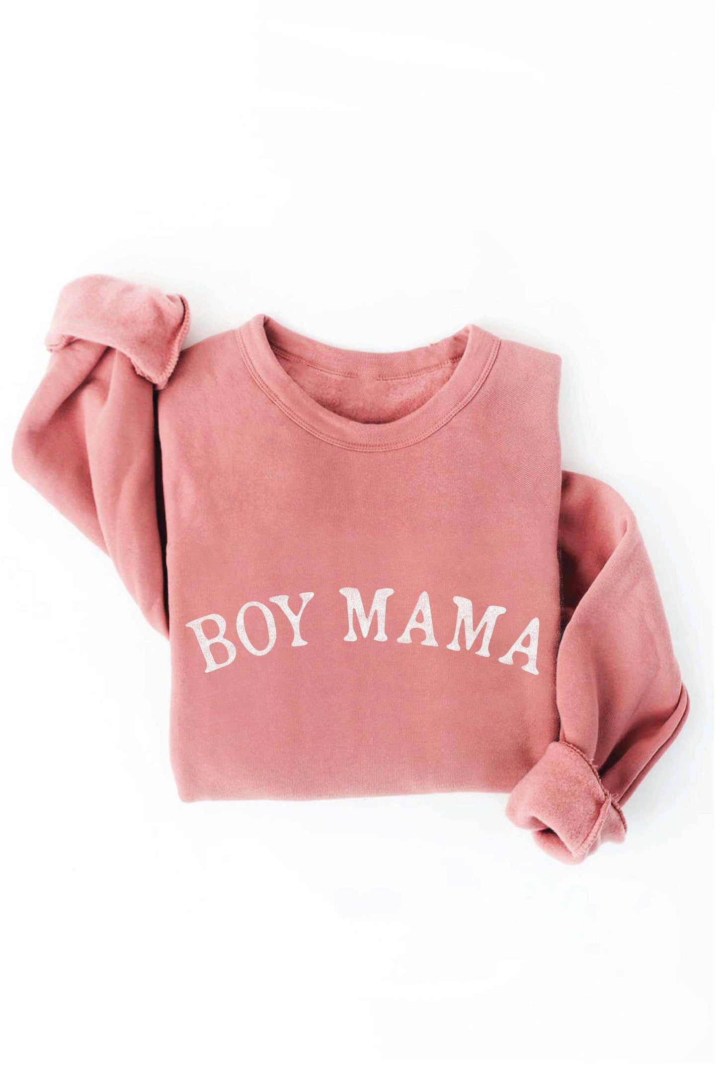 BOY MAMA Graphic Sweatshirt: XL / HEATHER DUST