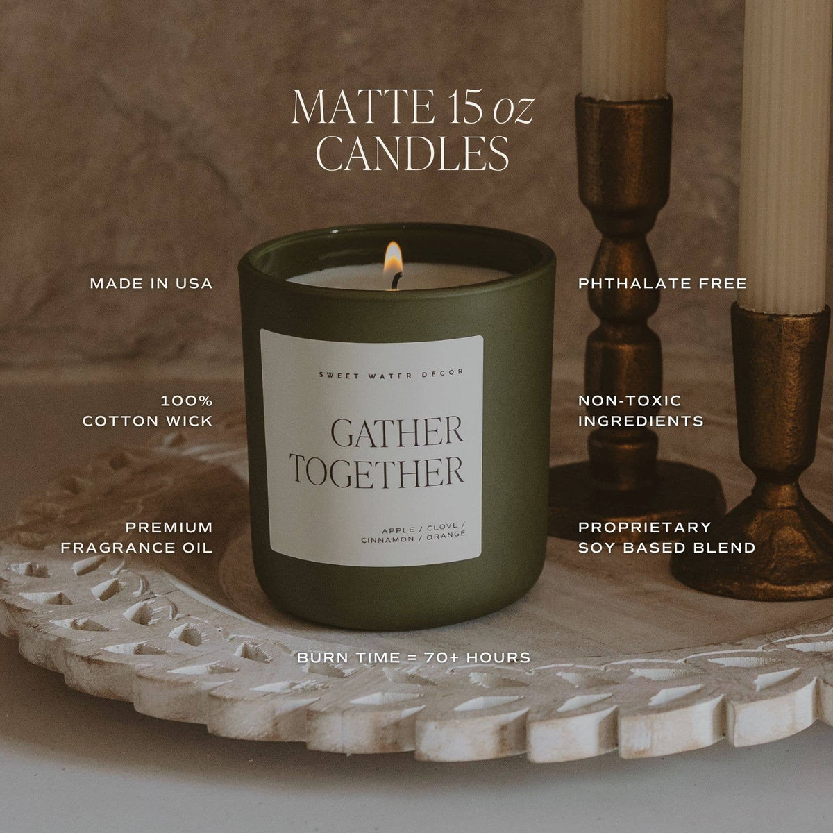 *NEW* Merry and Bright 15 oz Soy Candle, Matte Jar - Gifts