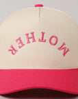 MOTHER Upside Down Lettering Embroidery Cap: Black / ONE SIZE