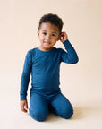 Bamboo Teal Long Sleeve PJs