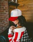 American Cowgirl - Red Vintage Trucker Hat