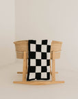 Plush Blanket  | Black & White Checkerboard
