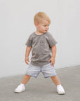 Grey Acid Wash Pocket Tee