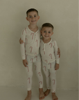 Bamboo Two Piece Pajamas | Candy Cane