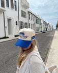 Booked and Busy - Royal Blue Vintage Trucker Hat
