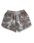 COTTON TIE-DYE SHORTS // TAUPE