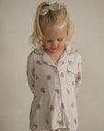 Girl's Bamboo Button Up Lounge Set | Gingersnap