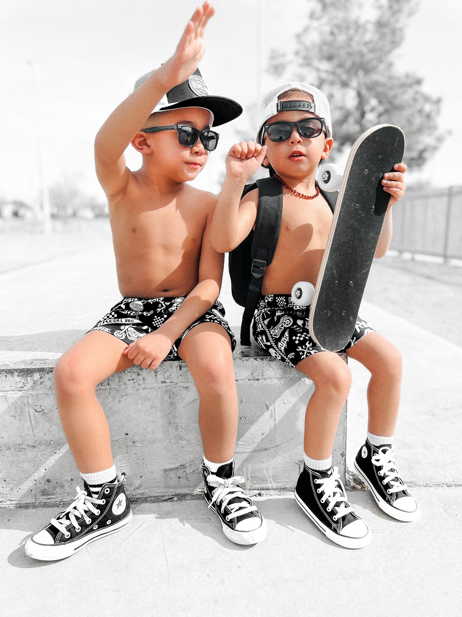 Hybrid Swim Trunks in Warped Tour [Midnight Edition]