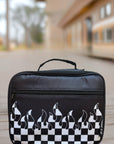 Checker Flames Lunch Box