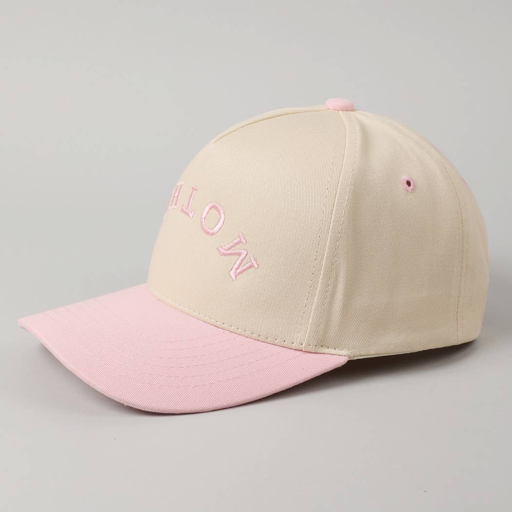 MOTHER Upside Down Lettering Embroidery Cap: Black / ONE SIZE