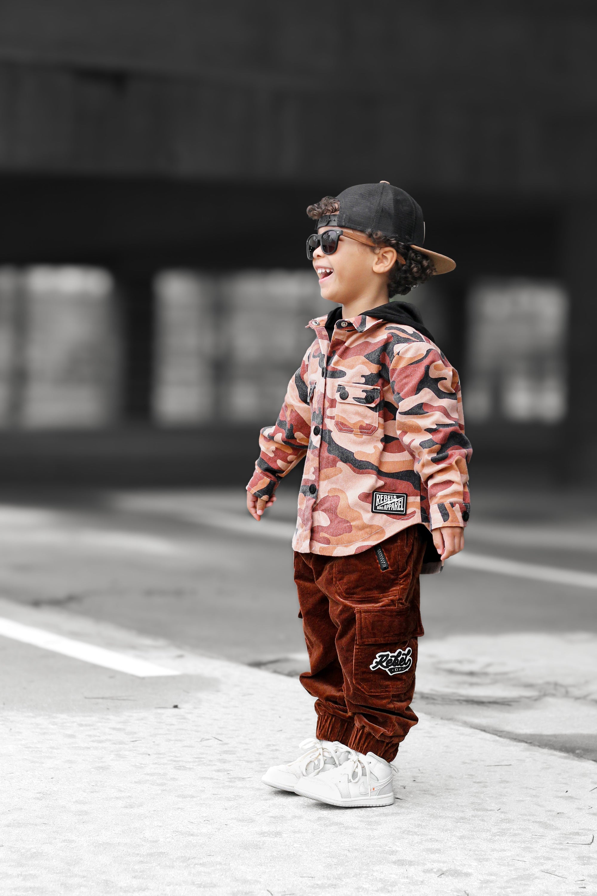 Hooded Flannel in Ranger Camo