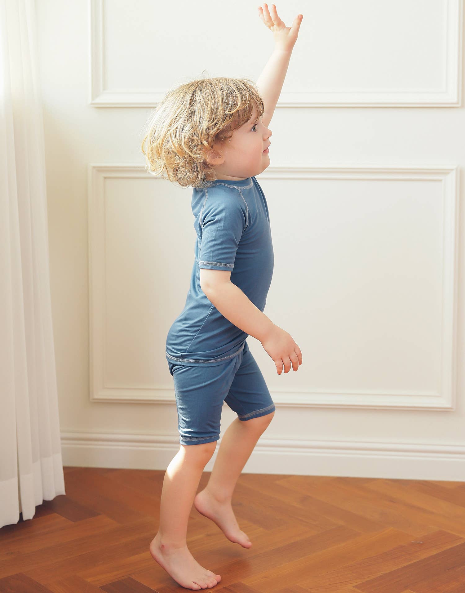 Bluestone Bamboo Stitch Boys Girls Baby Short Sleeve PJs