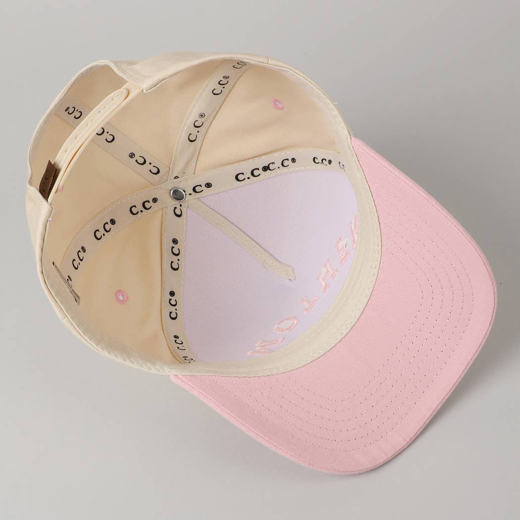 MOTHER Upside Down Lettering Embroidery Cap: Black / ONE SIZE