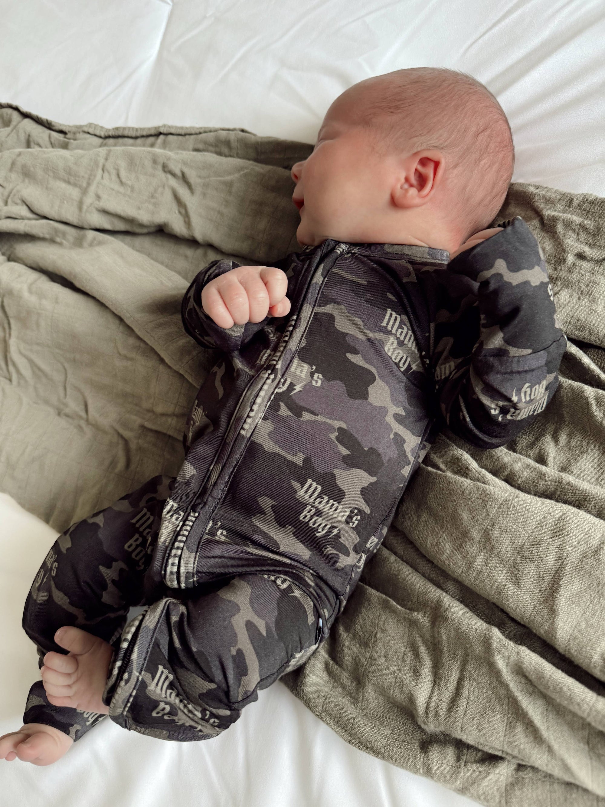 Camo Mama’s Boy | Bamboo Romper