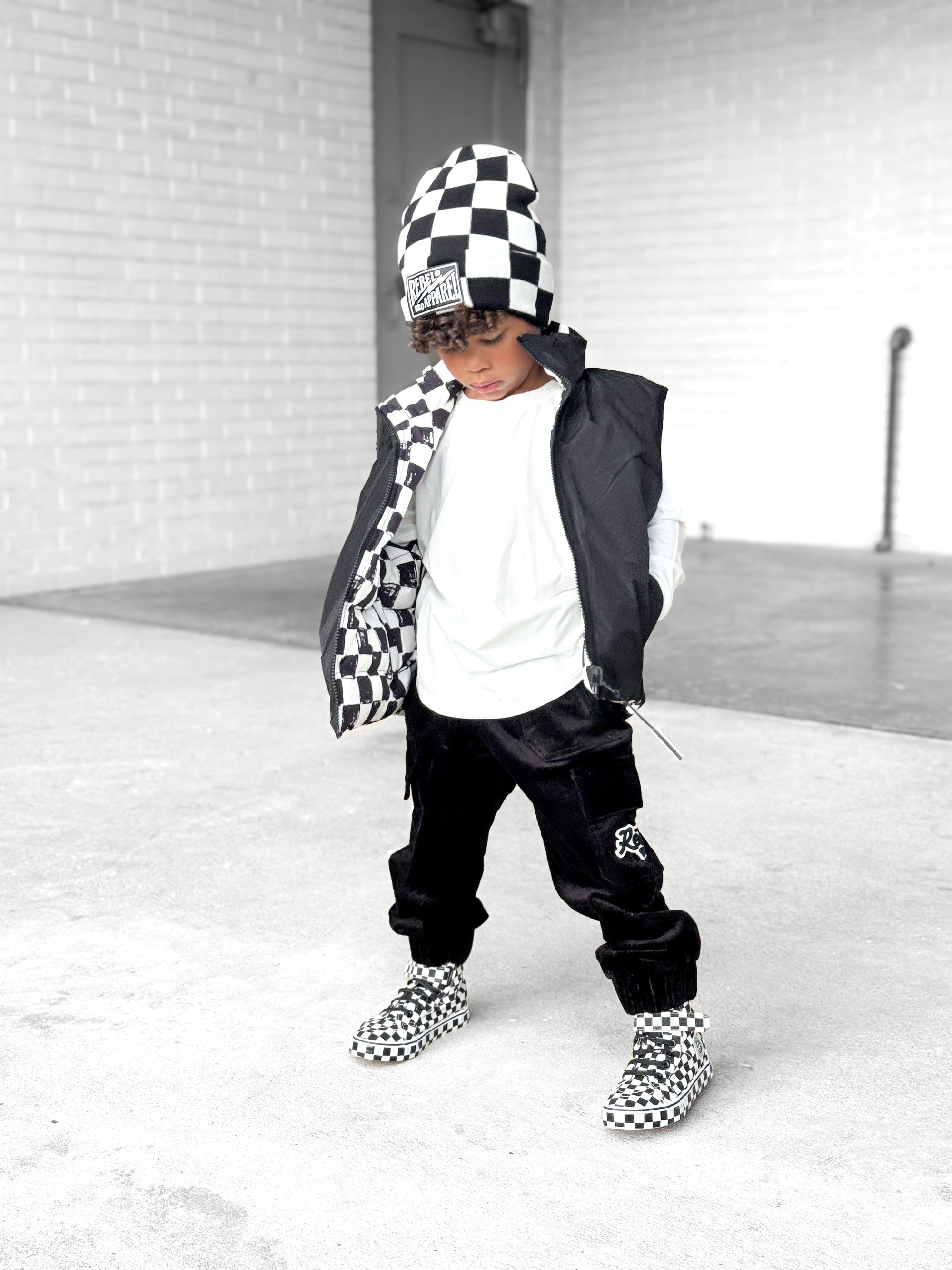 SK8TR Hi-Top in Venice (Checkered)