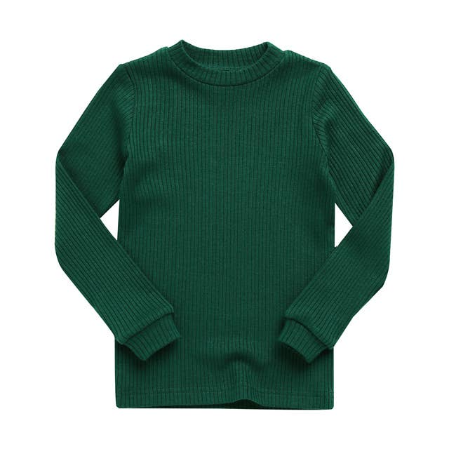Rib Green Long Sleeve PJs