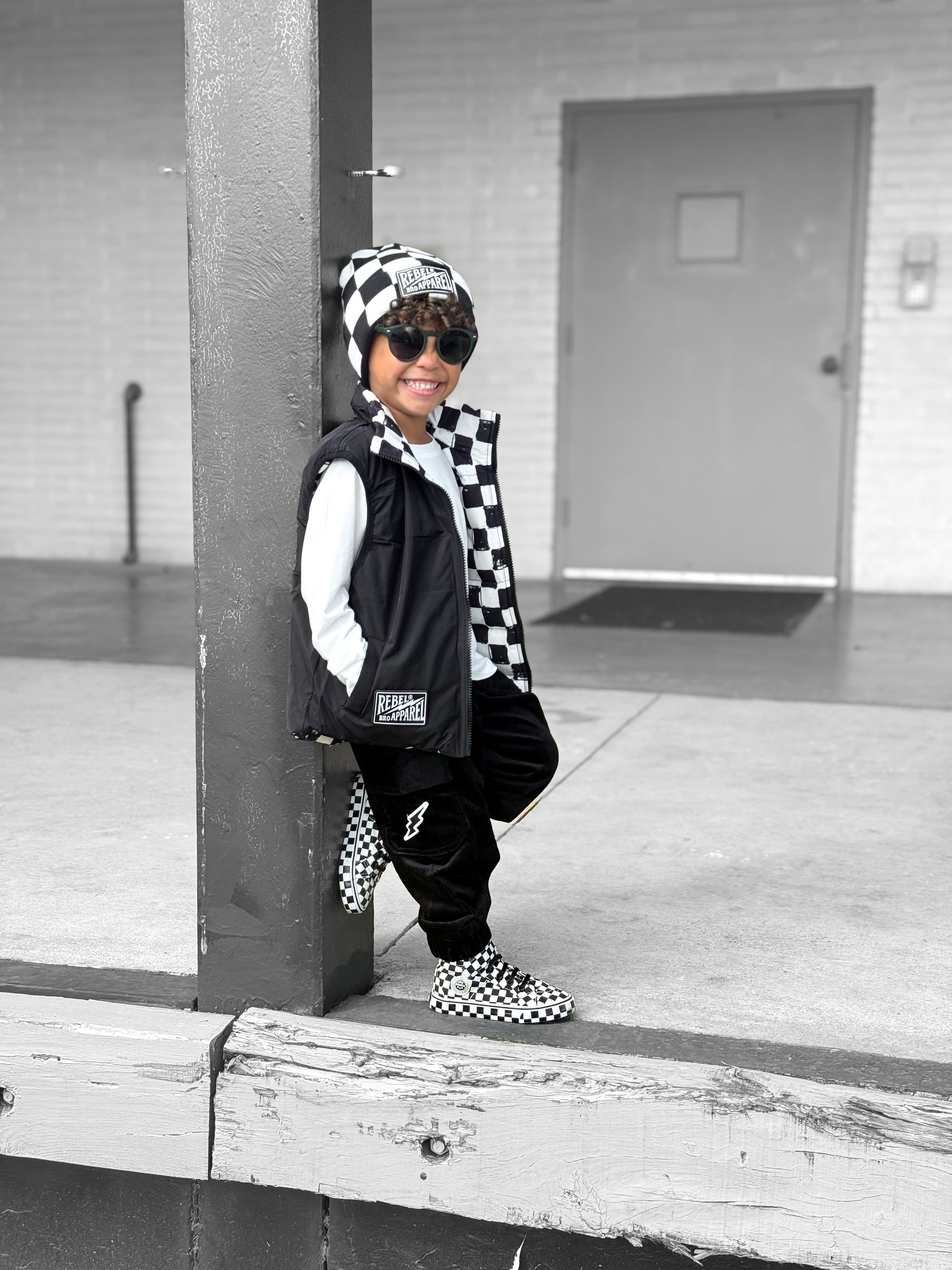 SK8TR Hi-Top in Venice (Checkered)