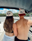 Lake it Easy - Navy Vintage Trucker Hat