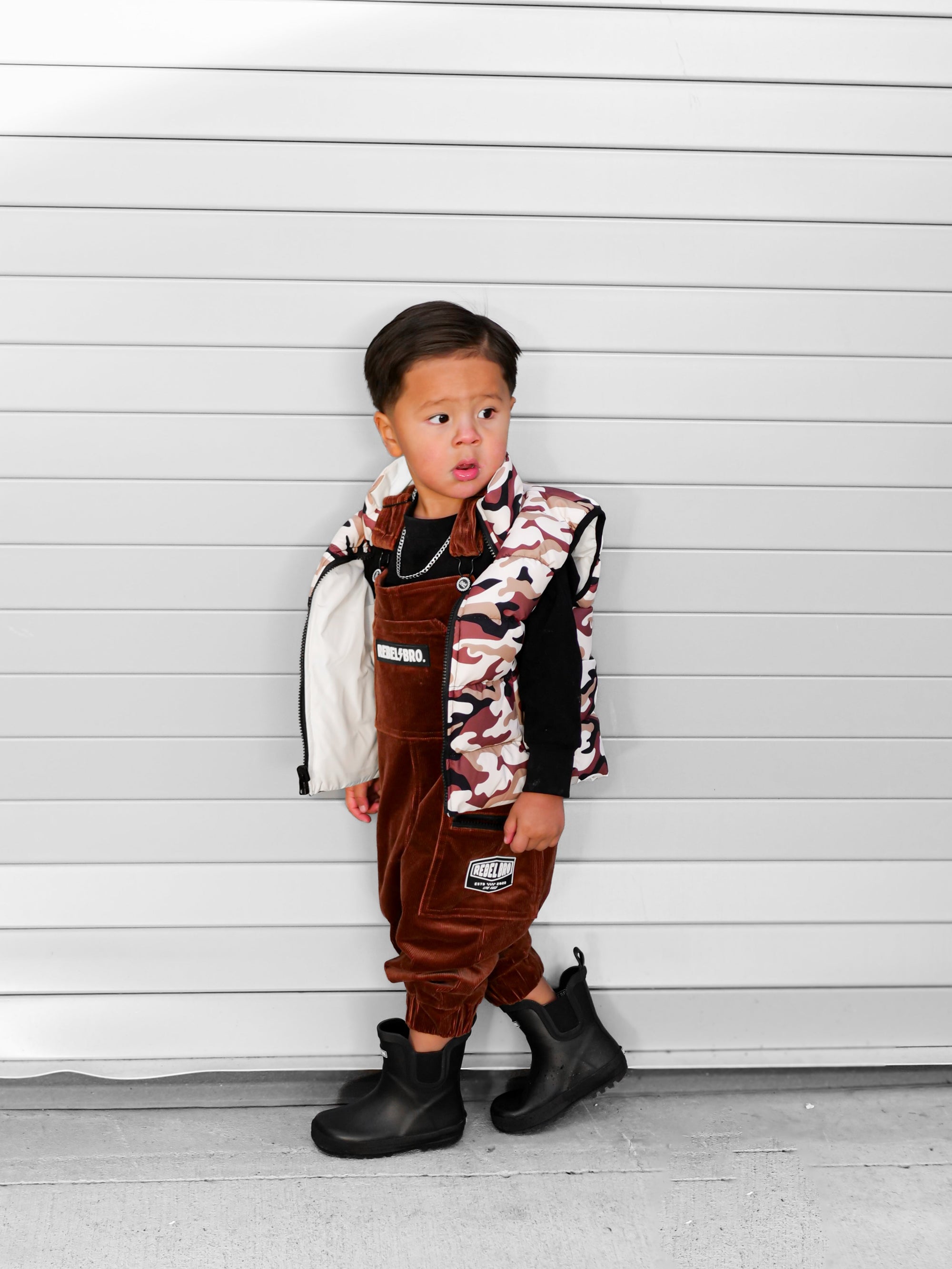 Reversible Puffer Vest in Ranger (PREORDER)