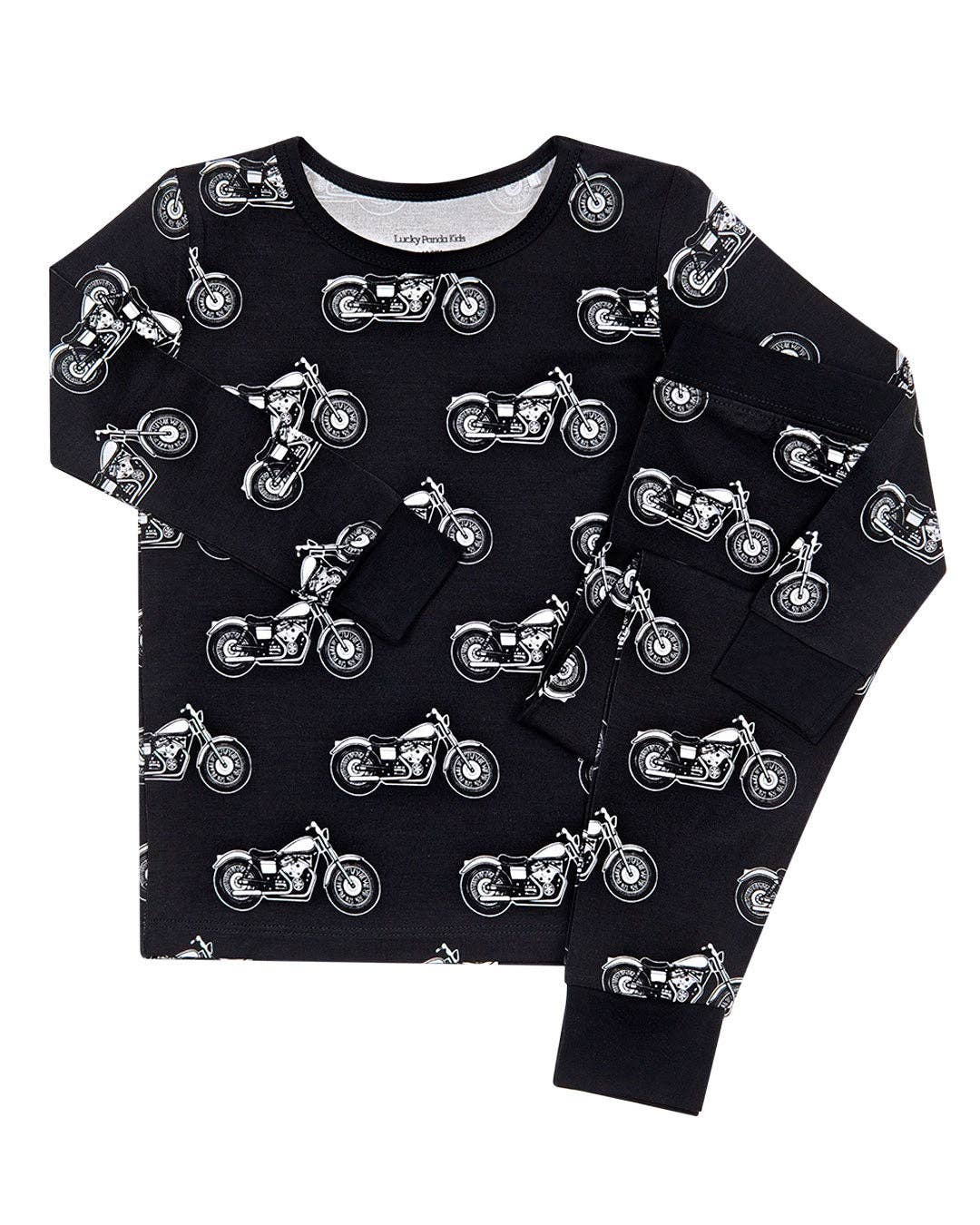 Bamboo Two Piece Set | Born to Ride Black