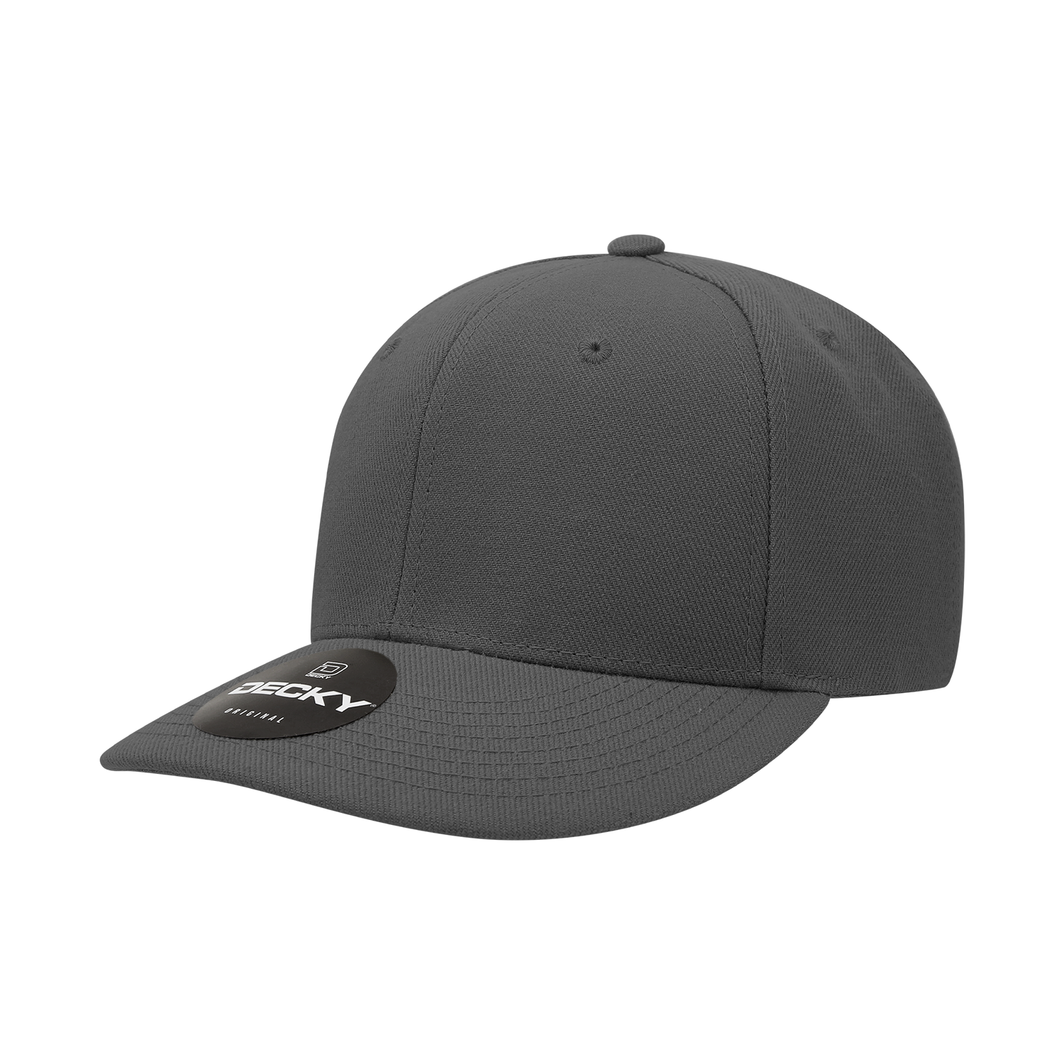 Decky 207 - Deluxe, Mid Pro Baseball Caps - 207: Black/Grey