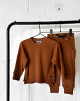 Organic Ribbed Set in Rust (PREORDER)