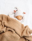 Chenille Blanket - Tan - Small & Large