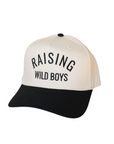 Black + Cream Raising Wild Boys Snapback