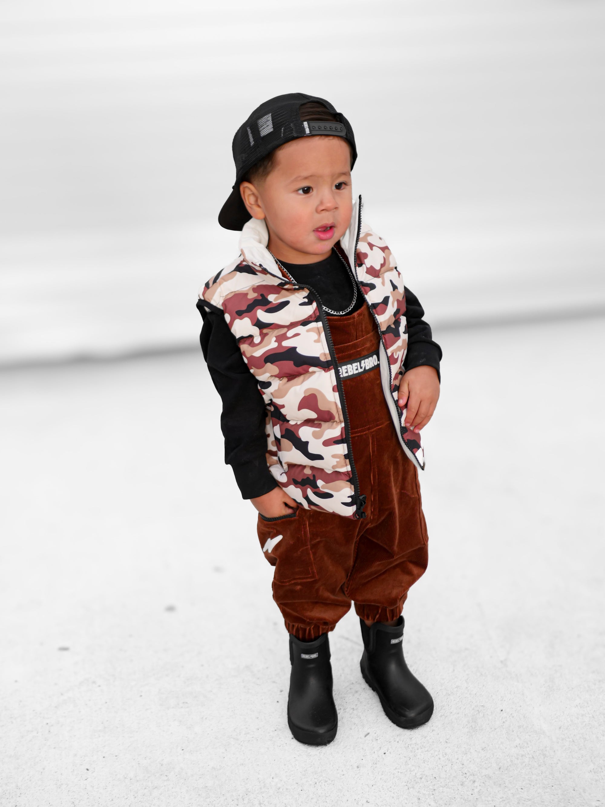 Reversible Puffer Vest in Ranger (PREORDER)