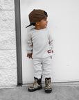 Organic Ribbed Set in Oat