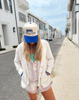 Booked and Busy - Royal Blue Vintage Trucker Hat