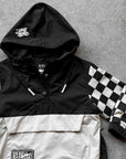 Pullover Windbreaker in Black/Oat