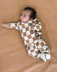 Organic Ribbed Set in Vanilla + Chestnut (PREORDER)