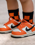 Orange and Black Check