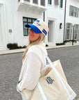 Booked and Busy - Royal Blue Vintage Trucker Hat