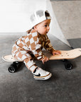Organic Ribbed Set in Vanilla + Chestnut (PREORDER)