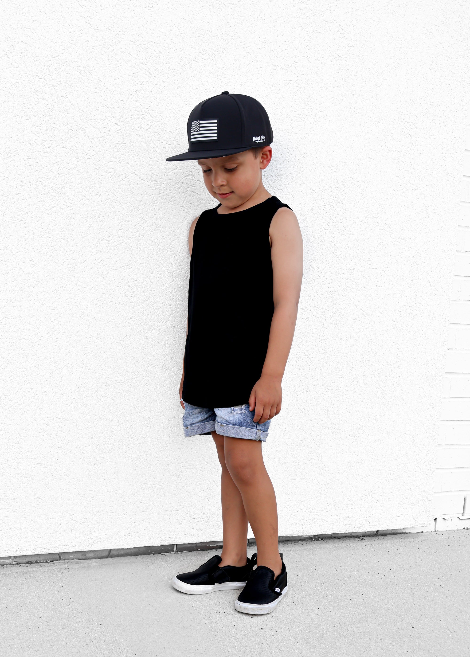Bamboo Tank in Black