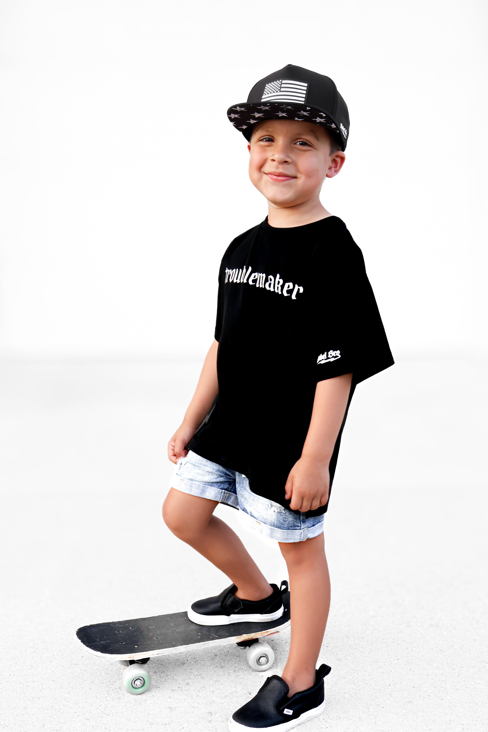 Bamboo Graphic Tee in Troublemaker